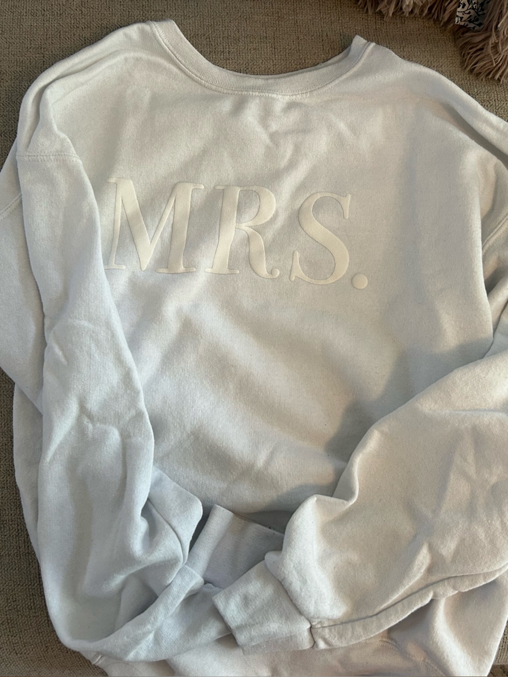 MRS. Embroidered Crewneck Sweatshirt